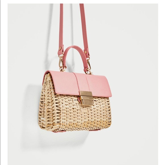woven bag zara